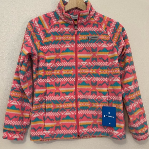 Columbia Youth Girls Benton Spring II Printed Fleece - Picture 1 of 7